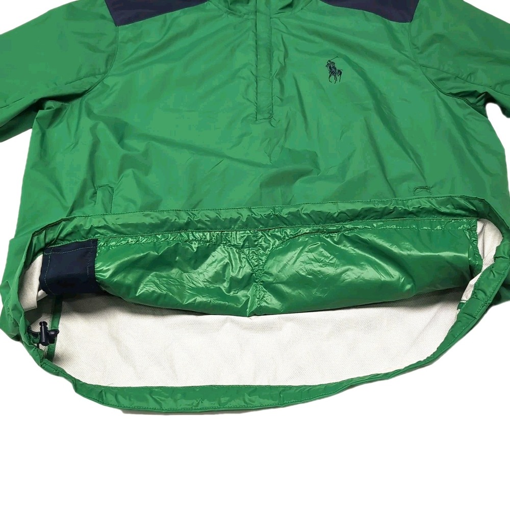 Polo Golf Ralph Lauren 1/4 Zip Windbreaker Mens L Green Pullover Short Sleeve - Picture 11 of 16